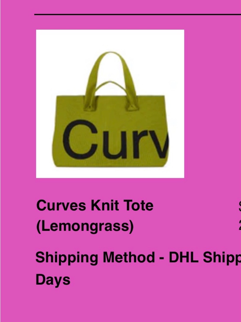 Curves Knit Tote - Lemongrass Curves by Sean Brown